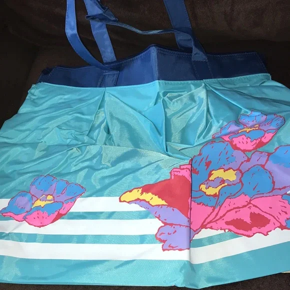 Vintage New Old Stock Avon Large Lahana Zippered Nylon Tote Shoulder Beach Bag - Picture 4 of 8